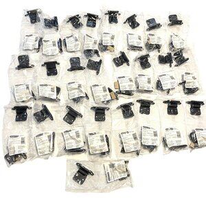 25 Pairs Amerock 3/8in Inset Hinge Flat Black Metal Hinge BPR7928FB 50 Pieces